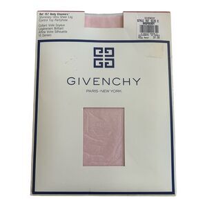 Vtg Givenchy Body Gleamers Control Top Pantyhose Size C Raspberry 1990 Shimmery